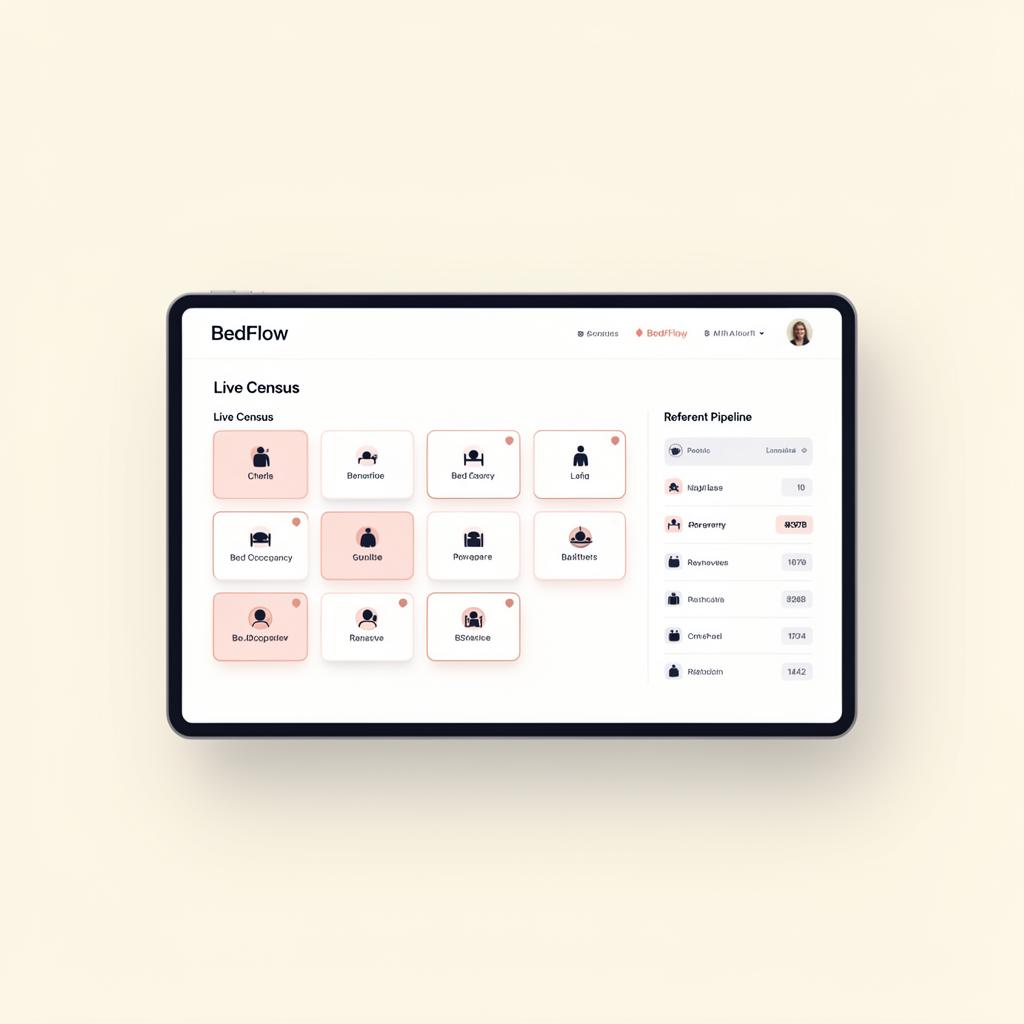 BedFlow census-aware admissions CRM